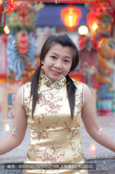新年快樂(lè)-美麗的亞洲女人