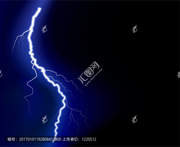 閃電。