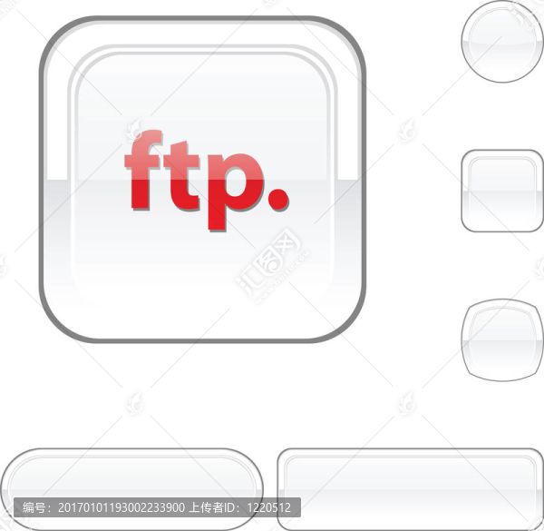FTP的白色按鈕。