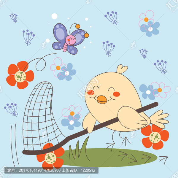 鳥捉蝴蝶