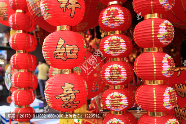 曼谷：1月23日春節(jié)2012紅燈籠裝飾唐人街；曼谷；泰國