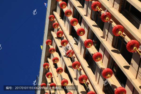 曼谷：1月23日春節(jié)2012紅燈籠裝飾唐人街；曼谷；泰國
