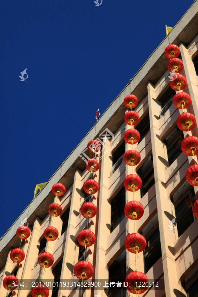曼谷：1月23日春節(jié)2012紅燈籠裝飾唐人街；曼谷；泰國(guó)