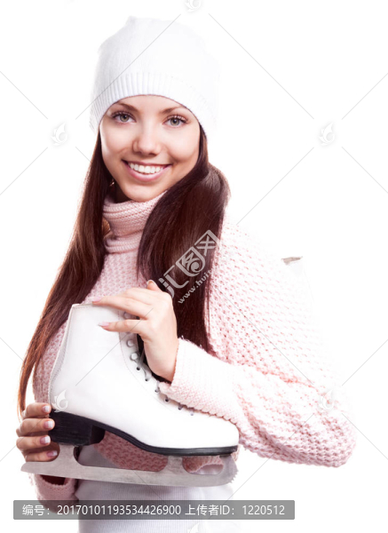 女子去滑冰