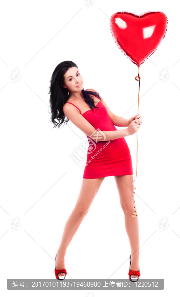 帶氣球的女人