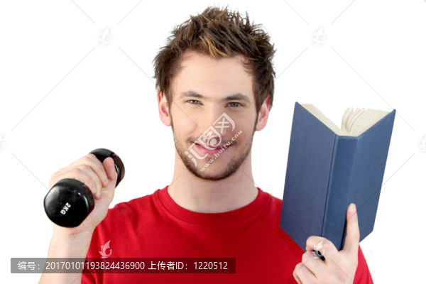 人在他的身體和頭腦工作