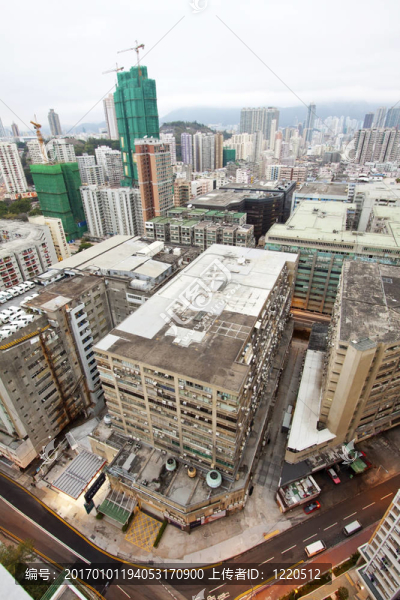 香港的城市建筑擁擠