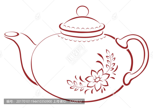 茶壺圖案；圖案