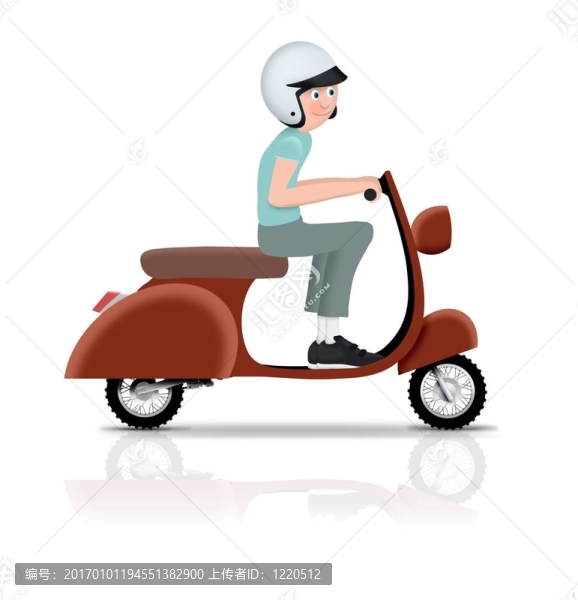 騎滑板車