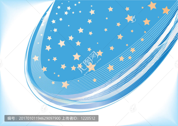 藍色背景星