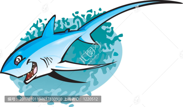 卡通thresha鯊魚