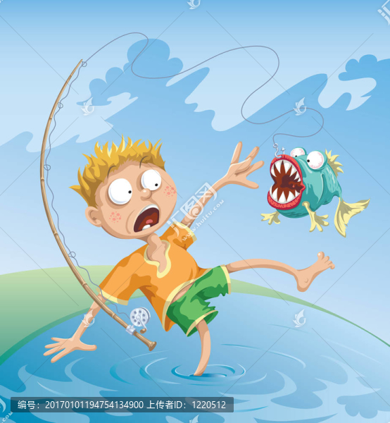 可怕的釣魚事故