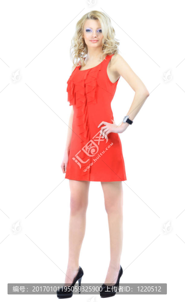 穿紅衣服的女人