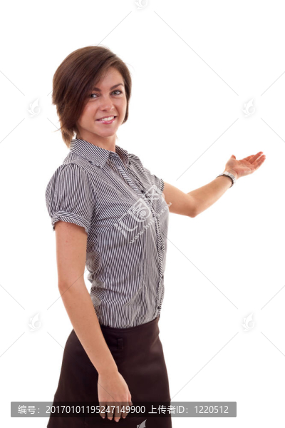 微笑的女商人