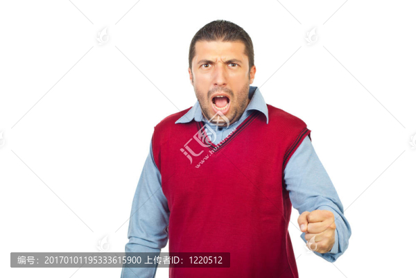 憤怒的人喊
