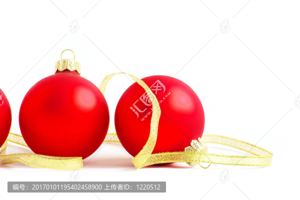 紅色的圣誕球