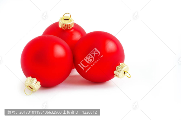 紅色的圣誕球