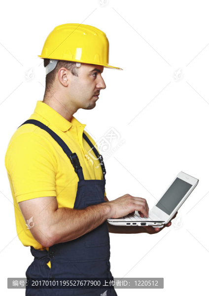 勤雜工的筆記本電腦