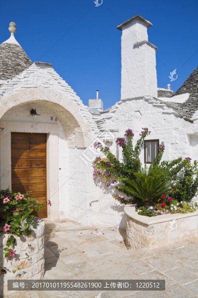 Trullo。阿爾貝羅貝洛。Apulia。