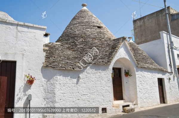 特魯利。阿爾貝羅貝洛。Apulia。