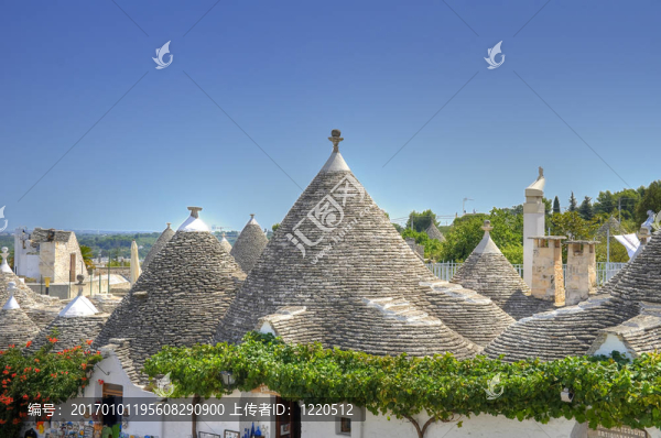特魯利。阿爾貝羅貝洛。Apulia。