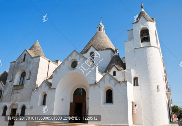 圣安東尼奧教堂特路羅。阿爾貝羅貝洛。Apulia。