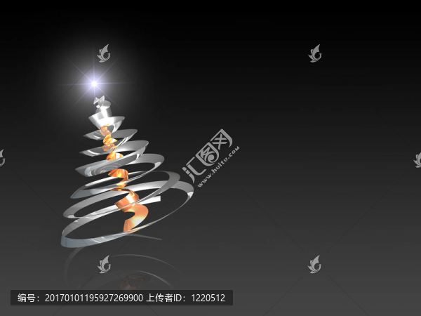 抽象鋼圣誕樹