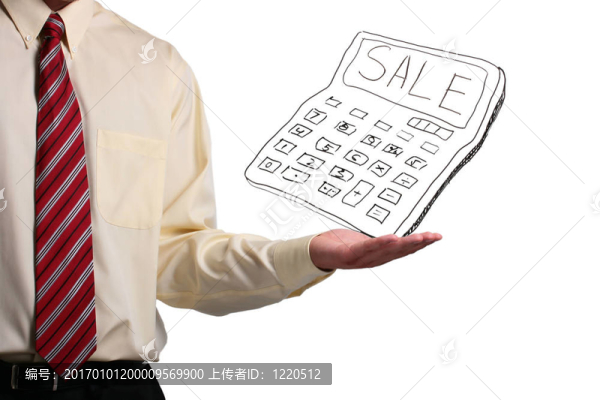 拿著計算器的人