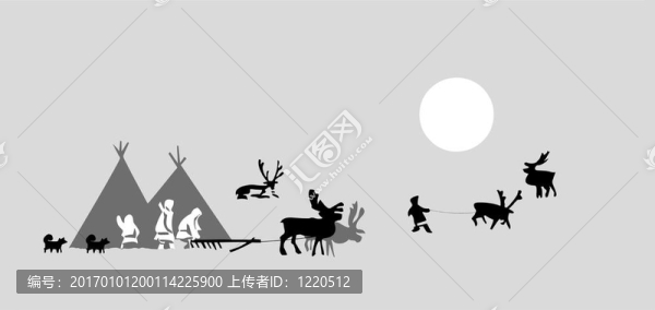馴鹿馴鹿圖