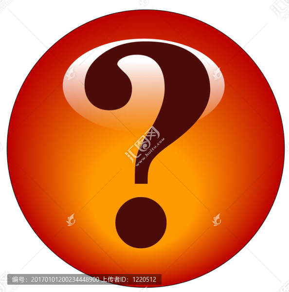 紅色問號網(wǎng)頁按鈕或圖標(biāo)