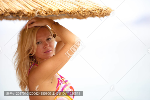 一個(gè)年輕女人的肖像。