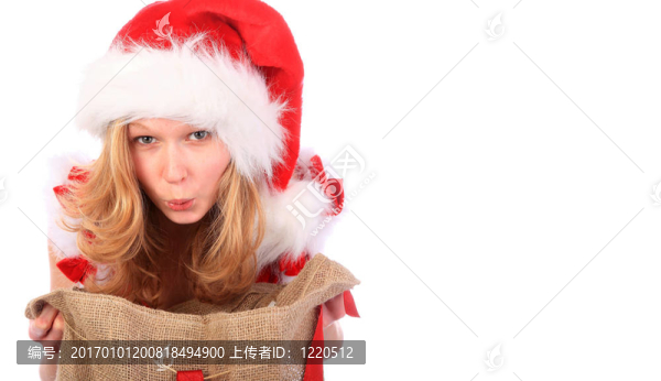 驚奇Santa小姐與圣誕袋-白色空間的權(quán)利