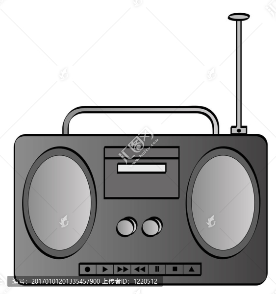 音樂(lè)的音響或收音機(jī)音響