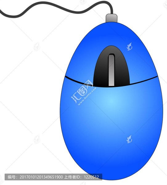 藍(lán)色的電腦鼠標(biāo)