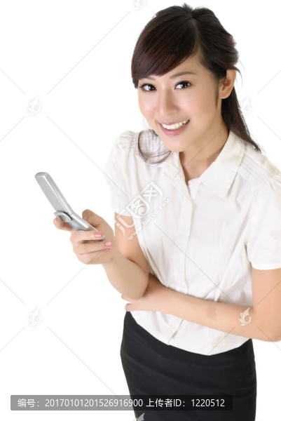 快樂的女商人
