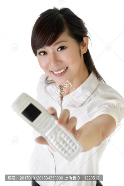 微笑的女商人