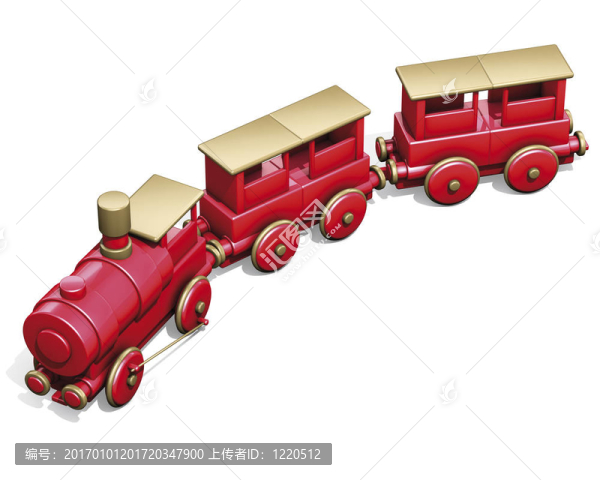 紅色的火車玩具