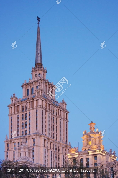 美麗建筑；城市莫斯科