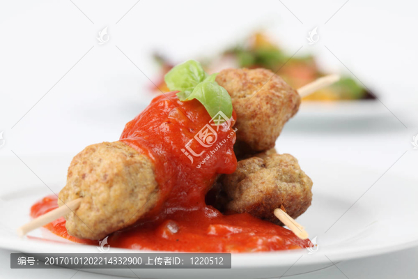 番茄醬肉丸
