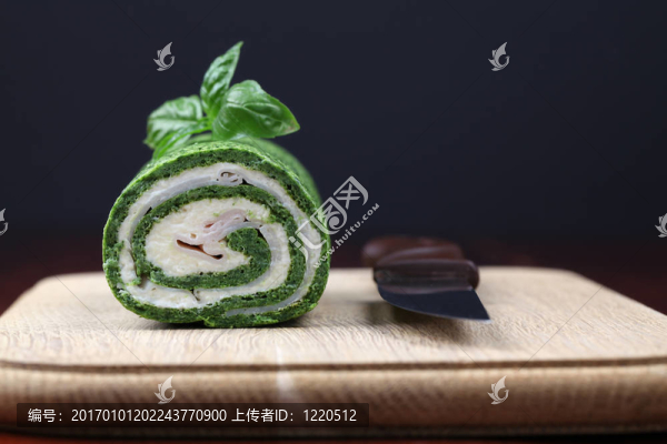 菠菜蒜卷芝士火腿卷