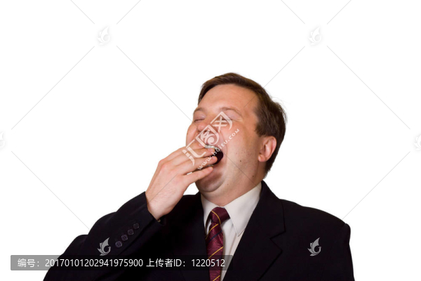 打呵欠的人