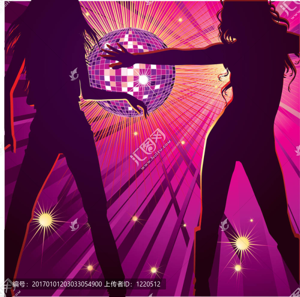 兩個(gè)女孩在夜總會(huì)跳舞