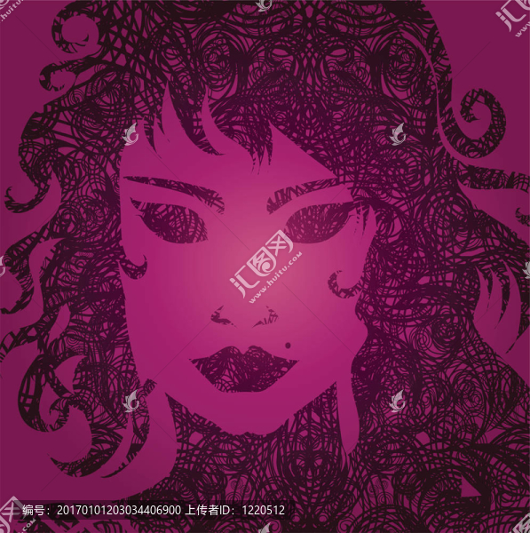 漂亮頭發(fā)的女孩