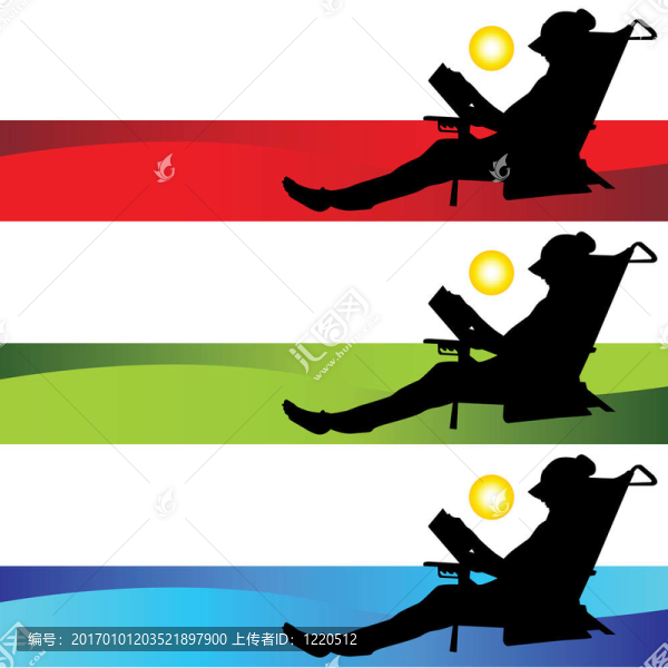 海灘女孩讀書