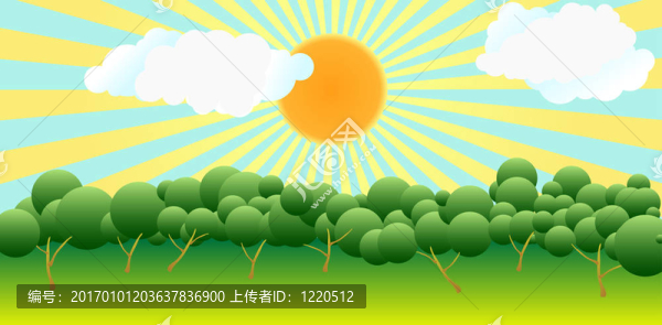 太陽在樹上