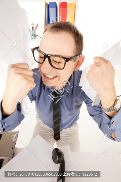 辦公室商人的滑稽照片