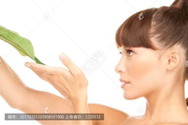 綠葉女人