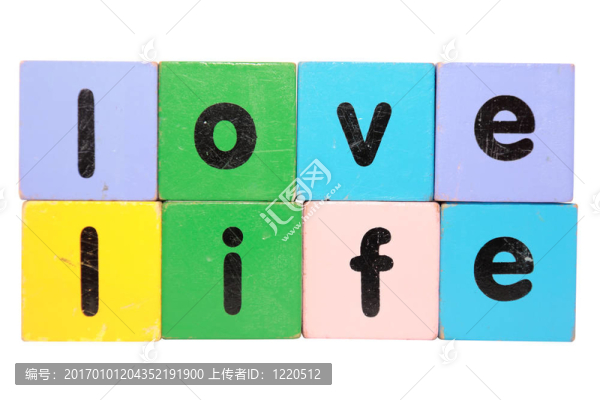 玩具積木中的愛情生活