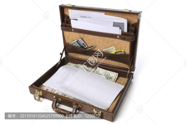 公文包現(xiàn)金和商業(yè)用品
