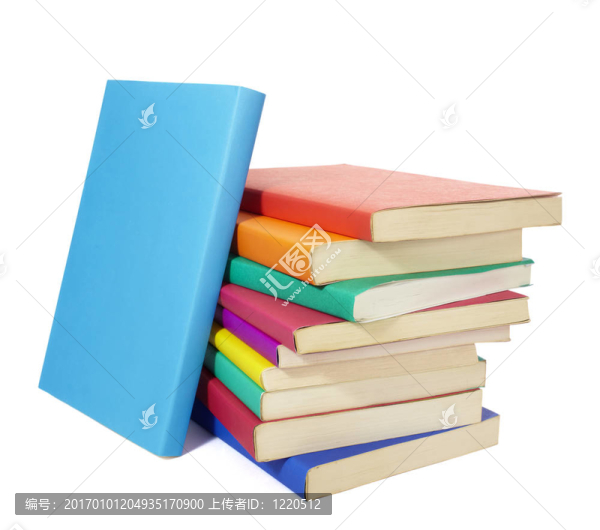 多彩圖書堆疊教育